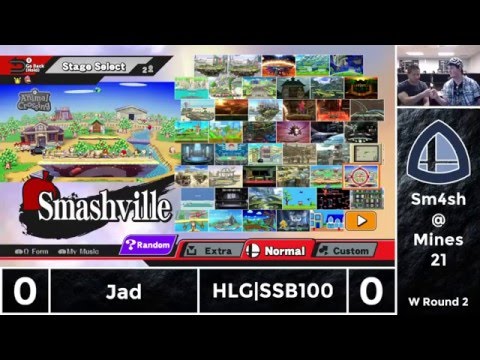 Sm4sh@Mines 21 - Jad (Pikachu) Vs. HLG|SSB100 (Donkey Kong) - Winners Round 2