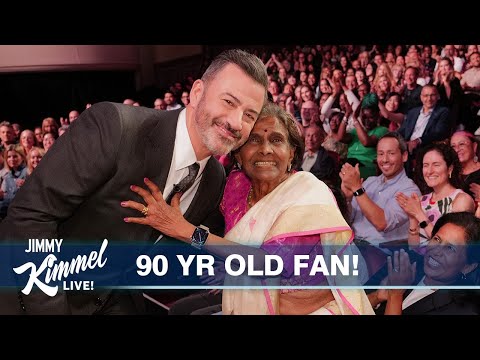 Behind the Scenes with Jimmy Kimmel & Audience in Brooklyn (90-Year-Old Superfan)