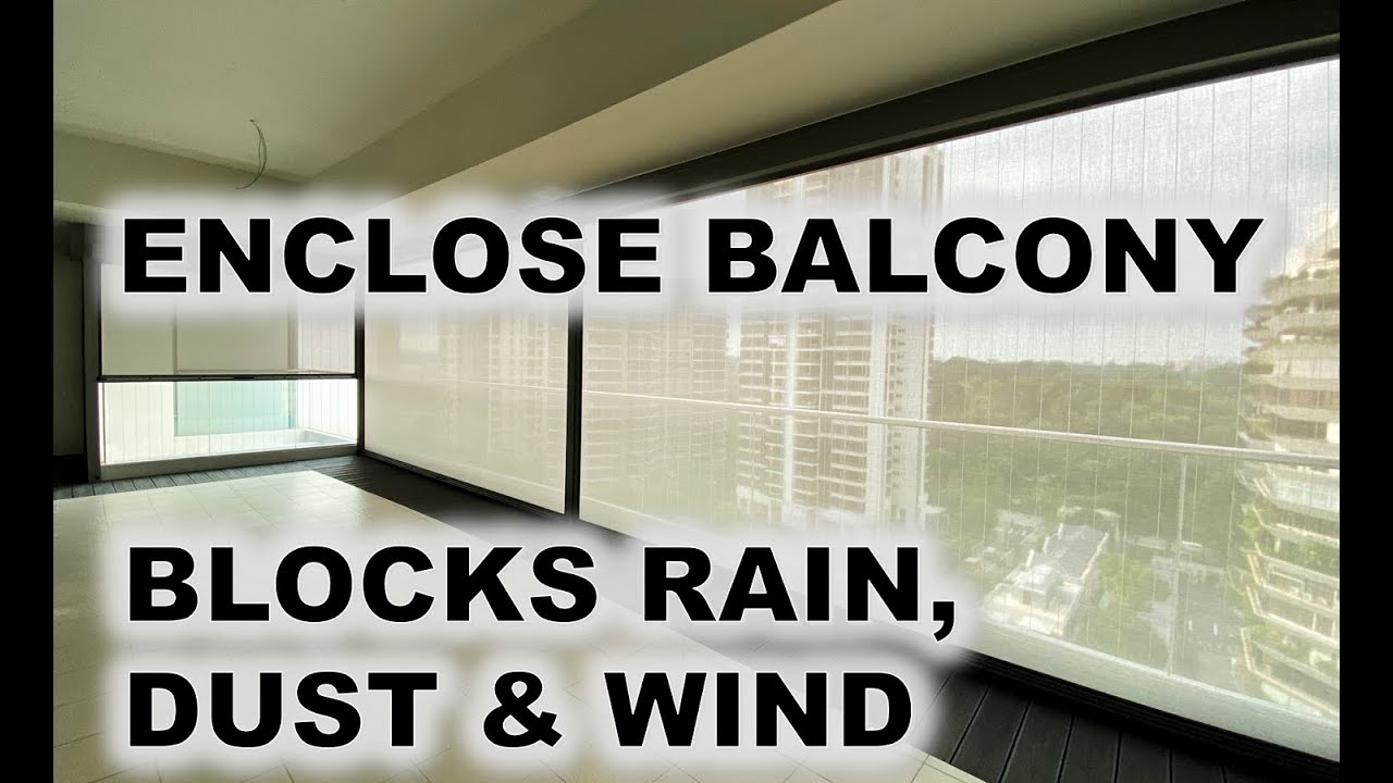 Ziptrak®: Balcony Blinds, Windy or Rainy = No Worry