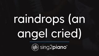 raindrops (an angel cried) [Piano Karaoke Instrumental] Ariana Grande