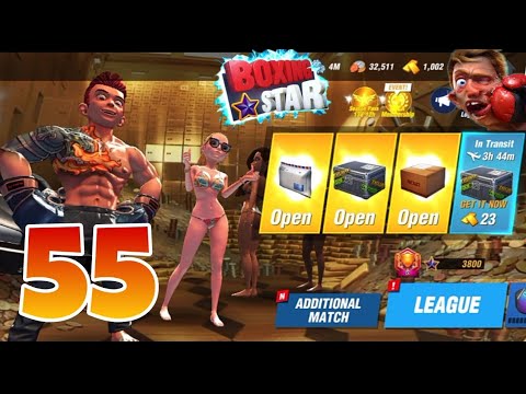 Boxing Star ⭐ Premium box | upgrade skills, Gloves and protective HD 60fps part 55