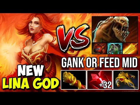 NEW LINA GOD!!! Everyone Ganking Mid to Kill or to Feed Her ? Vs 6Slots LS Godlike BEST LINA Dota 2