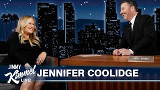 Jennifer Coolidge on Filming The White Lotus & Waitressing with Sandra Bullock in the 80s video