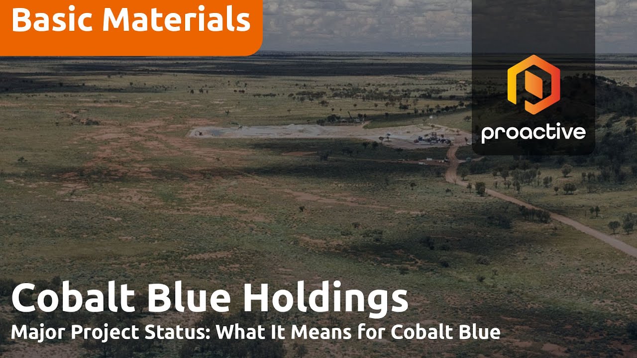 Cobalt Blue secures major status for Broken Hill as cobalt supply tightens