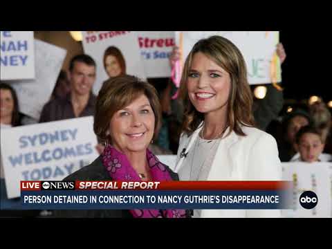 Person detained for questioning in connection with Guthrie abduction: source