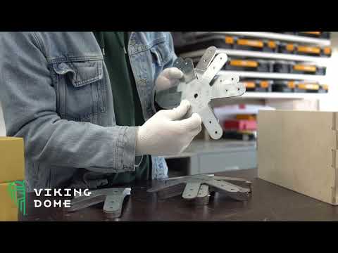 Geodesic Dome STAR connectors DIY Kit Unpackaging