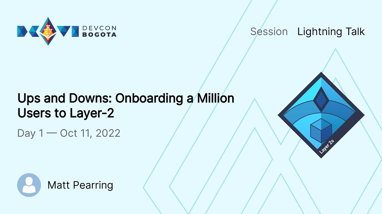 Ups and Downs: Onboarding a Million Users to Layer-2 preview