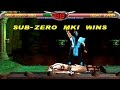 Mortal Kombat Anthology MK1 Sub Zero Aka Bi Han Playthrough