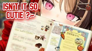 Gigi shows her cute journal stickers for the first time on stream