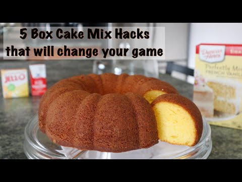 How to Make a Box Cake Mix taste homemade! ~ Game changing Box Cake Mix hacks ~ #duncanhines
