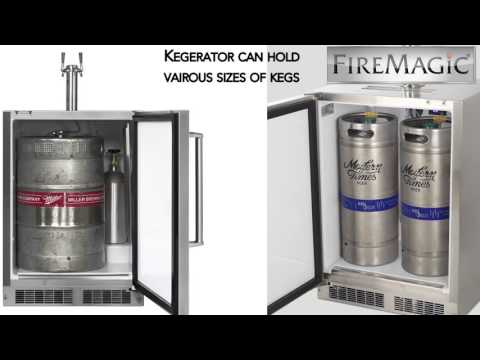 Fire Magic 24-Inch Dual Tap Kegerator Video