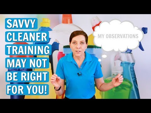 Savvy Cleaner Training May Not Be Right for You - YouTube