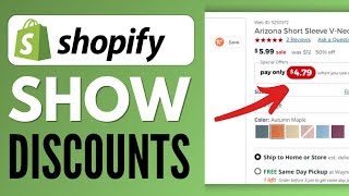 How to show discounts on product page on shopify