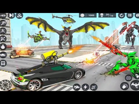 Dragon Robot car Games 3D | Multi Transforming Robots Game | Android Gameplay Robot fighting Games