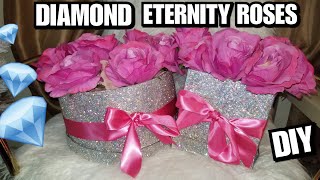 INSTAGRAM ROSES BOX DIY | DIAMOND GLAM VERSION | luxury maison des fleurs | FOREVER FLOWERS |