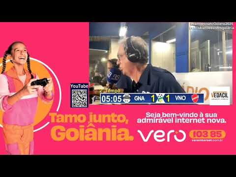 Túlio Isac narrando os Gols - Goiânia 3 x 1 Vila Nova / Goiano 2025