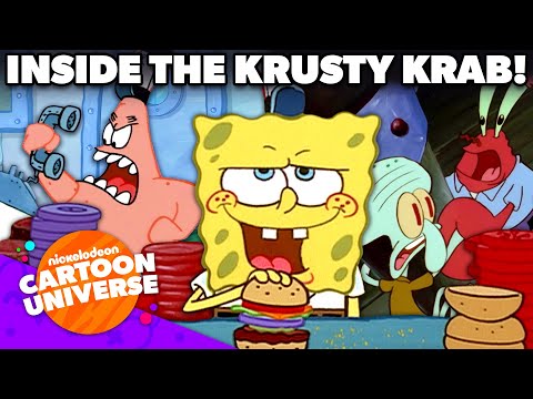 17 MINUTES Inside the Krusty Krab! 🦀 | SpongeBob | Nicktoons