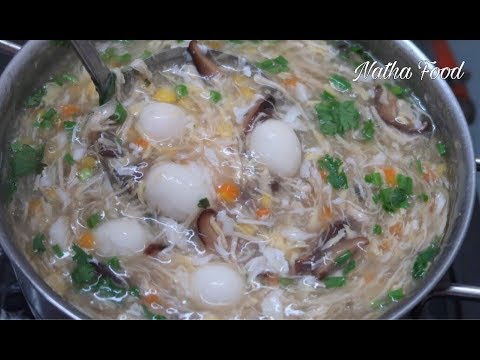 Súp cua, cách nấu súp cua thơm ngon đậm đà, cách nấu  không chảy nước || Natha Food