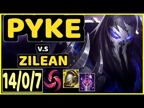 PYKE vs ZILEAN - 14/0/7 KDA BOTTOM SUPPORT GAMEPLAY - EUW Ranked DIAMOND