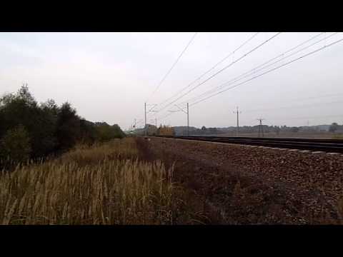 Próby na Wschodniej E-20.....160km/h EP09 z wagonami oraz RP1 z efektem dopplera