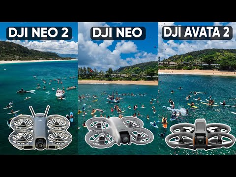 DJI Neo 2 vs DJI Neo vs DJI Avata Camera Test Comparison 