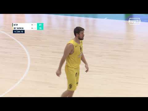 Matias Ojala upottaa kaksi tärkeää kolmosta | @ KTP-Basket 30.10.2020