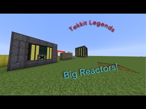 Tekkit Legends - Big reactors tutorial - How to make a Basic Reactor and battery