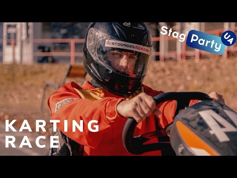 Awesome stag party in Kiev | Desperate karting battle