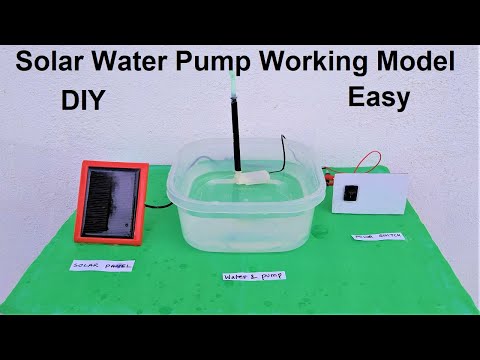 solar powered hydroponics irrigation system working model for science exhibition howtofunda