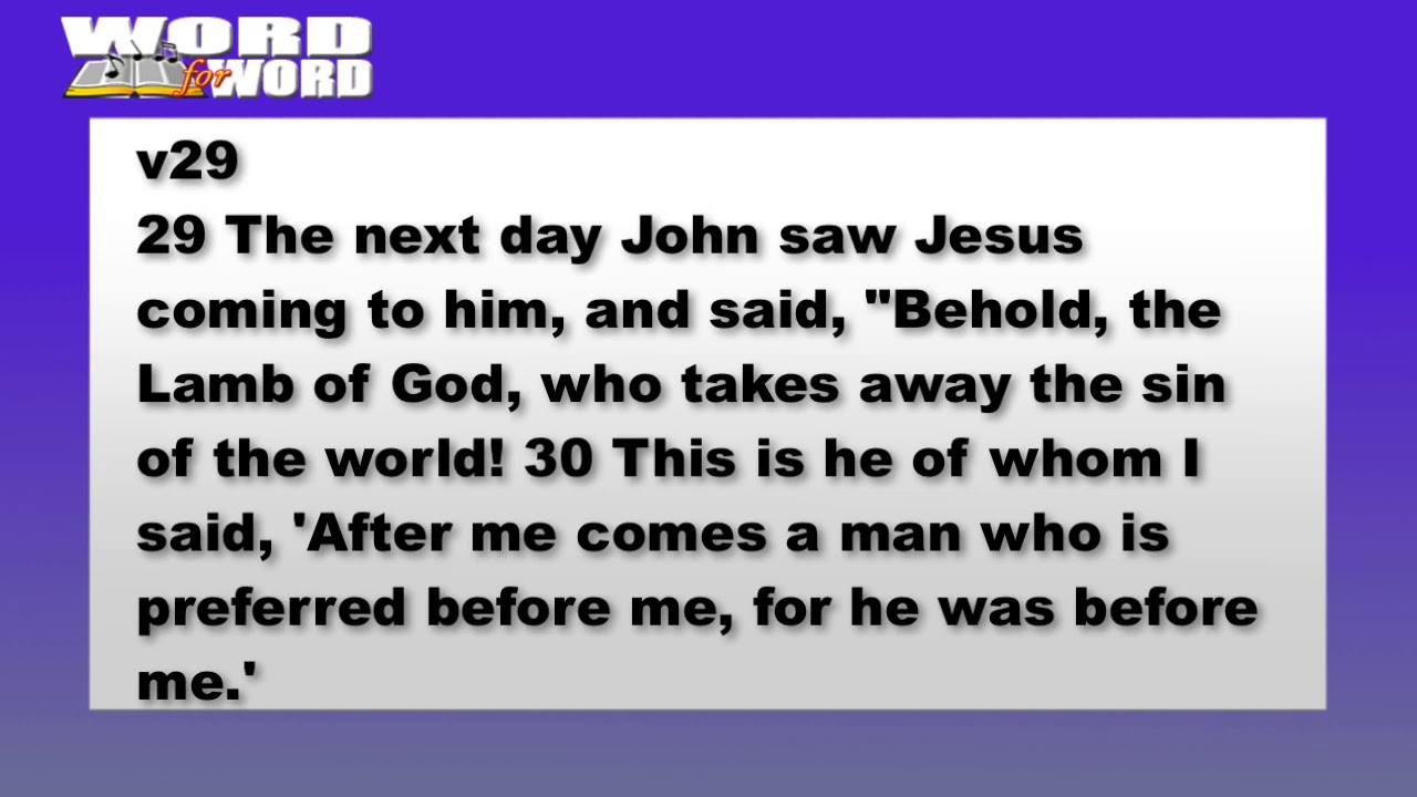 John Chapter One [Text Video] - The Bible Song