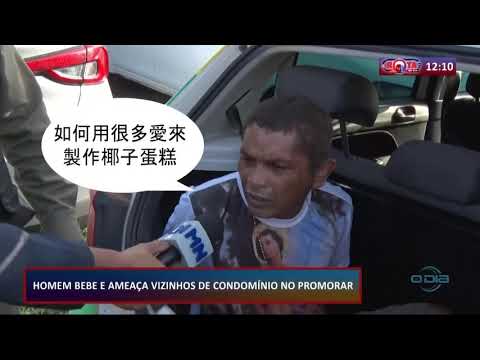 Homem beÌ‚bado agride vizinhos de condomiÌnio no Promorar 01 10 2020