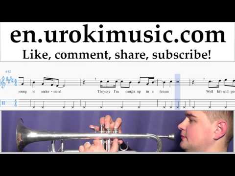 How to Play Trumpet Avicii - Wake Me Up Tabs Part#2 um-a352