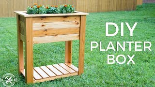 DIY Raised Planter Box with Hidden Drainage | How to Build