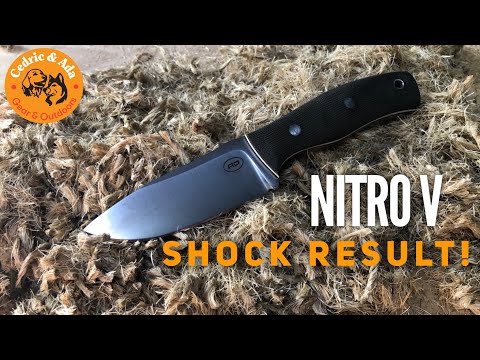 Nitro V steel in the Knife Lab! Alex Dron Fixed Blade - Crazy result!