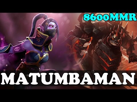 MATUMBAMAN 8600 MMR Plays Templar Assassin and Pudge - Dota 2