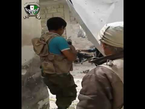 اشتباكات بين مقاتلي الفوج 93 وقوات قسد التي تحاول التقدم في جبهة حي الشيخ مقصود في مدينة حلب