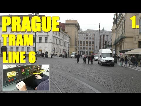 Tram line 6 * PRAGUE (Czech Republic) * part 1