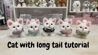 FuzzyTwist Easy pipe cleaner craft, fuzzy cat with tail made out of cleaner pipes #pipecleanerart