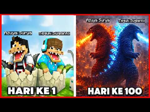 1000 HARI KITA DI ADOPSI JADI HEWAN ANOMALI MUTANT DI MINECRAFT VS GODZILLA LEHER PANJANG !