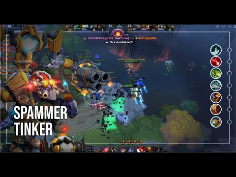 Spammer Tinker Mid Lane Dota 2 | Ranked Match | Gameplay