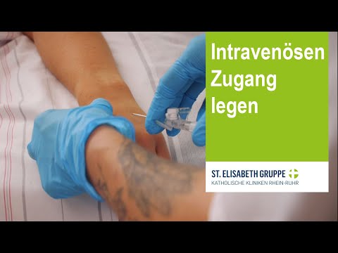 Einen intravenösen Zugang legen / Einblick in die Pflegeausbildung der St. Elisabeth Gruppe