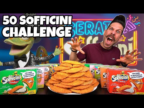 50 SOFFICINI FINDUS CHALLENGE (10000 Calorie) - MAN VS FOOD