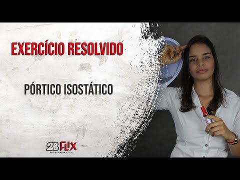 EXERCÍCIO RESOLVIDO - Pórtico Isostático  [O JAPA RESOLVE]