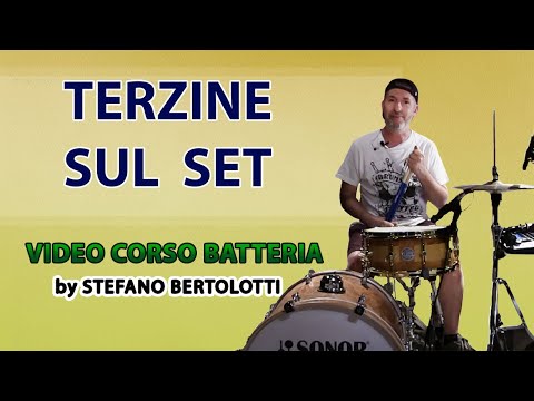 Video Corso Batteria - Lezione #42 - Terzine sul set |Tutorial