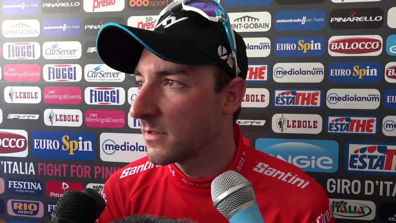 Elia Viviani on stage 2 victory at the Giro d'Italia - YouTube