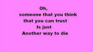 Alicia Keys feat.Jack White - Another way to die with lyrics