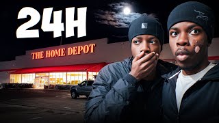 24 HOUR OVERNIGHT CHALLENGE IN HOME DEPOT (went like this)