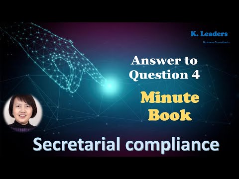 Compliance Series Episode 4 : Minute Book