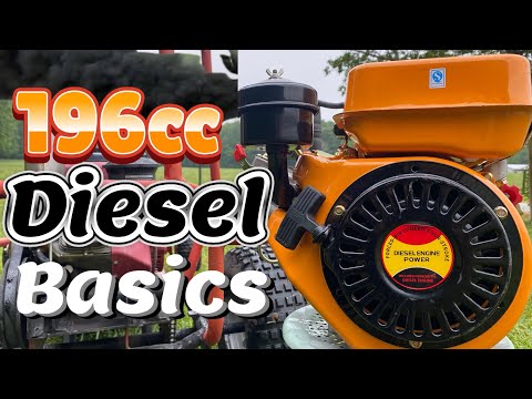 196cc Chinese Diesel Basics- Output Shaft, Starting, Tips, Troubleshooting