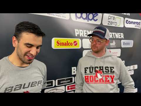 Samuel Hasenpusch nach dem 16:1 Sieg gegen Grefrath Phoenix